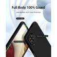 thumbnail image 2 of 【3 in 1 for Samsung Galaxy A12 case, with 2 Pack Screen Protector, Camera Protection，Liquid Silicone Slim Shockproof Protective Phone Case [Microfiber Lining] (Navy Blue), 2 of 12