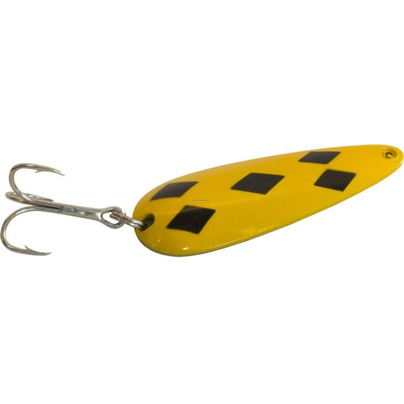 Len Thompson 2 YB Original Series Spoon, 3 1/4", 1 oz, Yellow Black, High quality, rust-resistant