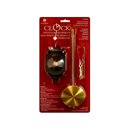 Walnut Hollow Pendulum Clock Movement with Hands