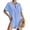 Blue, variant on Shine Up Women Swimsuit Cover-ups Button Down Shirt Dress Summer Tops Bathing Suit Coverup