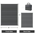 thumbnail image 2 of KUETH 8'x 10' Outdoor Waterproof Rug Camping Mat Patio Carpet,Black&Gray, 2 of 5