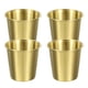 thumbnail image 1 of 4 Pcs Tazas de acero inoxidable 304, vasos de agua de 6.76oz/200ml, vaso metálico dorado, 1 of 7