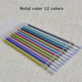 thumbnail image 1 of 12 Couleurs Marqueurs Aquarelle Stylo Gel Remplacement Fournitures 5ml Stylos en Vrac Stylos Hyper Pointe Fine Lot de Stylos Stylos Rétractables Pointe Moyenne Stylo Rétractable pour Faire des Stylos, 1 of 1