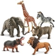 thumbnail image 1 of Juguetes con forma de animal Safari Zippytots para niños de 3 a 5 años, 6 unidades, 1 of 8