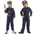 thumbnail image 1 of Disfraz de Halloween para niños, disfraz de policía pequeña, disfraz de fantasía, ropa de fiesta de graduación, 1 of 8