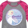 thumbnail image 3 of Frozen - Winter - Beautiful In My Own Way - Toddler & Youth Girls Raglan Graphic T-Shirt, 3 of 5
