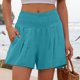 thumbnail image 2 of Pantalones informales holgados de verano para mujer: cintura elástica, lavables a máquina, tejido transpirable para la playa o el hogar, opciones de estilo versátiles., 2 of 5