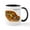White/Black Inside, variant on CafePress - Leopard Gecko Mug - 11 oz Ceramic Mug - Novelty Coffee Tea Cup