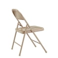 thumbnail image 4 of Pemberly Row Chaise Pliante Moderne en Métal Beige 29,25 Pouces (Ensemble de 4), 4 of 7