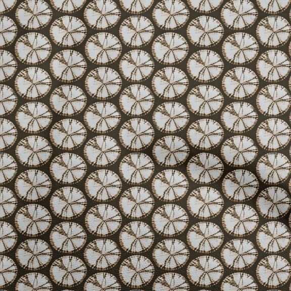 oneOone Polyester Lycra Brown Fabric Asian Tye & Dye Sewing Fabric By The Yard Printed Diy Clothing Sewing Supplies 56 Inch Wide