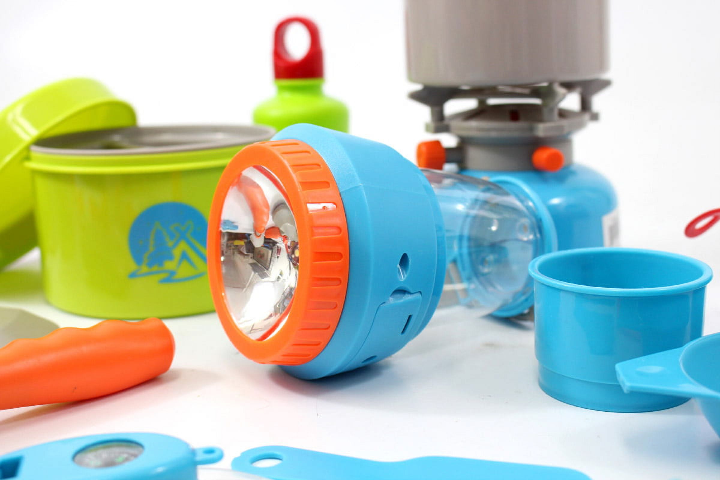 Giddyup! Buck's 20 Pieces Little Explorers Camping Gear Play Cooking Set, Multi-color