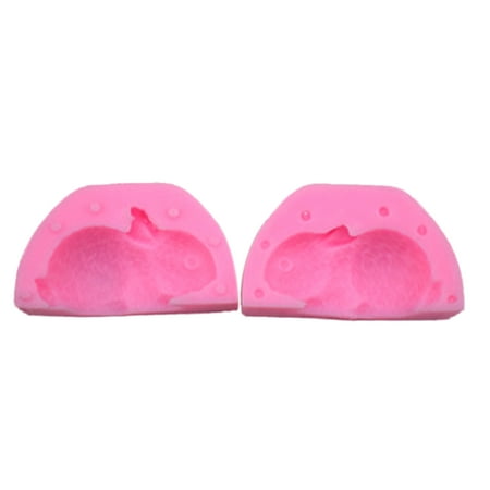 

HOMEIU Silicone Cake Molds Dessert Mousse Decorating Moulds 3D Small Bunny Rabbit Shaped Chocolate Bakewares Gadgets for Baking