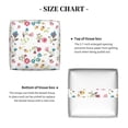 thumbnail image 5 of Yiaed Summer Floral Print Tissue Box Cover, PU Leather Decorative Organizer for Tabletop, Bathroom, Car, Office Creative Decorative, 5 of 7