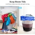 thumbnail image 6 of 3 Pack XXL Drawstring Laundry Bag, 28x40 Inch Machine Washable Hamper Liner for Travel Camping, 2 Black 1 Blue, 6 of 8