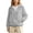 Grey, variant on Womens Lightweight Summer Ice Silk Outwear For Short Sleeve Casual Jacket Breathable Sun Shield Outdoor Cardigan Twill Field Jacket for Women, Size M