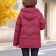 thumbnail image 5 of Puntoco Parkas De Manga Larga Con Cremallera Y Doble Bolsillo Con Botones Y Bordado De Color Liso Para Mujer, 5 of 7