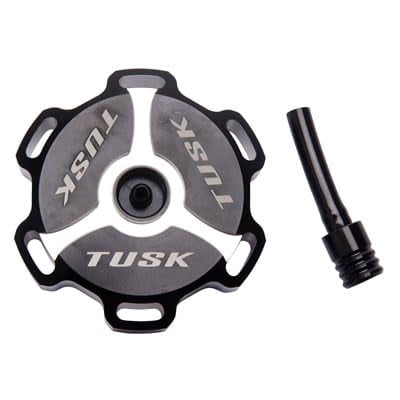Tusk Billet Aluminum Gas Cap, IMS Fuel Tanks Blue Machined