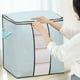 thumbnail image 1 of Bolsa de almacenamiento extragrande y resistente para ropa | Asas reforzadas con doble cremallera | Bolsa plegable impermeable de tela no tejida | Organizador para mudanzas, viajes y dormitorios, 1 of 6