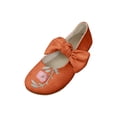 thumbnail image 2 of Bownot Mary Jane Sneakers for Women, Women's Bownot Ankle Straps Flats Shoes, Flat Shoes Dressy Ballet Flats With Stretch Ankle Straps Square Toe Slip On Walking Shoes Yoga Flat Shoes, Orange 7, 2 of 9