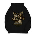 thumbnail image 3 of CONFREE Men's Hoodie Letter Prints Hoodies For Men Graphic Long Sleeve Casual Pullover Hooded Sweatshirts With Pockets, 3 of 8