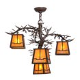 thumbnail image 4 of Meyda Tiffany 158068 Pine Branch Valley View 4 Light 28" Wide Chandelier - Cafe-Noir, 4 of 6