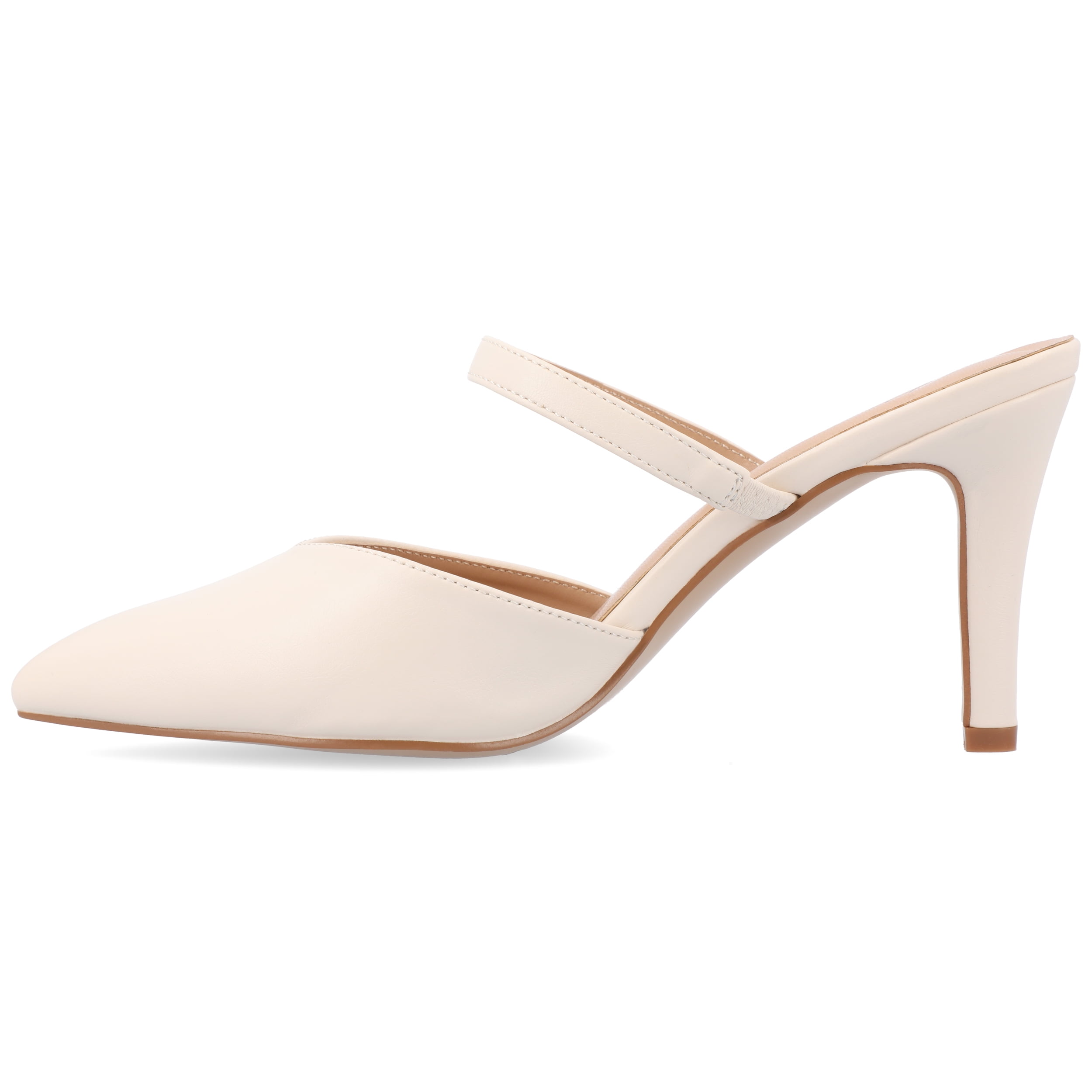 Journee Women's Yvon SuperNatural Shades Pointed Toe Mule Pumps