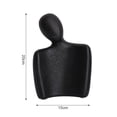 thumbnail image 4 of Escultura Adorno de personaje abstracto, esculturas de parejas, coleccionables románticas apasionadas de cerámica para decoración de , Negro, 4 of 9