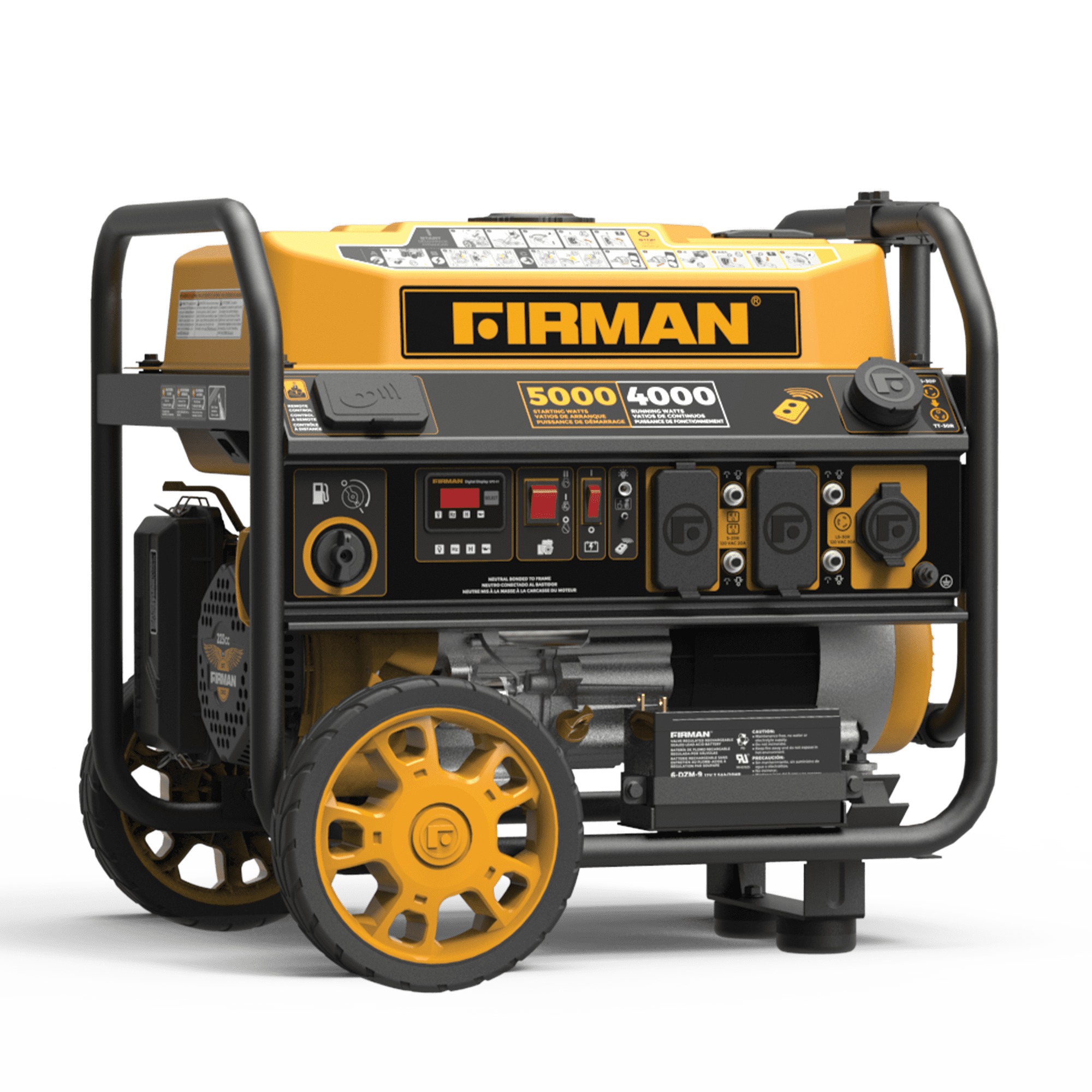 FIRMAN P04001 5000/4000 Watt Remote Start Gas cETL & CARB Certified Portable Generator