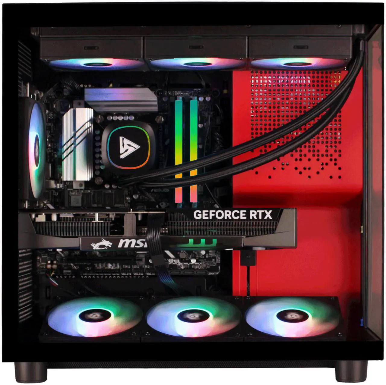 STORMCRAFT Gaming PC PHANTOM INTEL Core Ultra 7 265F NVIDIA RTX 5080 - AI Powered 32GB DDR5 6000MHz RGB 2TB NVMe SSD 360mm AIO 850W PSU Windows 11 Home-PH265F0CC-580N1