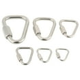 thumbnail image 3 of Stainless Steel Triangle Quick Connect Lock Carabiner Hook Buckle Suitable for Outdoor Camping Hiking, 3 of 8