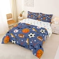 thumbnail image 2 of Erosebridal Ice Hockey Stick Queen Comforter Set,Boys Ball Games Rugby Sport Bedding Comforter Set For Kids Teens,Reversible 3 Pieces, 2 of 7