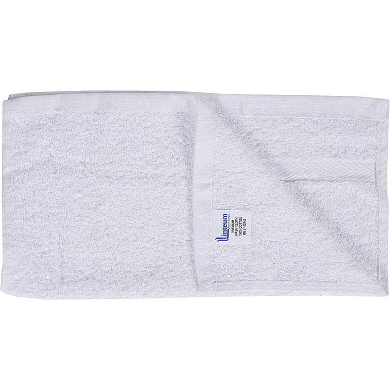 Luxurious Washcloths – Set of 12 – Size 13” x 13” – Thick Loop  Pile Washcloth – Absorbent and Soft 100% Ring-Spun Cotton Wash Cloth – Lint  Free Face Towel –