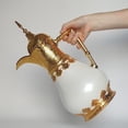 thumbnail image 1 of Café de aislamiento CARAFE Arabian Coffee Bot 0.8L con boquilla de lujo adornos de inauguración de joyas portátiles tetera tetera, 1 of 8