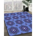 thumbnail image 2 of Ahgly Company Indoor Rectangle Patterned Sky Blue Dress Blue Area Rugs, 8' x 12', 2 of 6