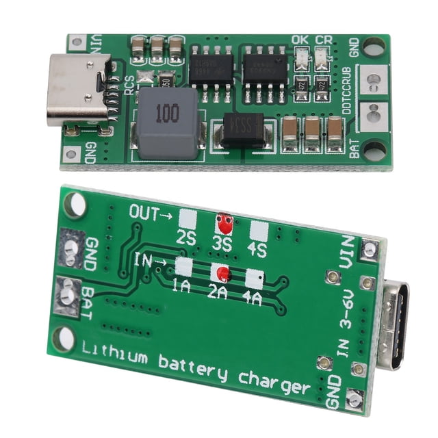 Módulo de cargador de batería Jadeshay de Li 12,6 V Voltaje de entrada CC 3‑6 V