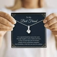 thumbnail image 4 of Personalized To My Best Friend Gift, Best Friend Birthday Gift, Best Friend Necklace, Best Friendship Gift, Alluring Beauty., Gift for Friendship Day, 4 of 8
