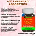 thumbnail image 6 of Nikoni Liposomal CoQ10 400 mg Co-Enzyme Q10, Supports Cellular Energy, 240 Softgels, 6 of 8