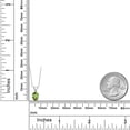 thumbnail image 6 of Gem Stone King 0.90 Ct Oval Green Peridot 925 Sterling Silver Pendant with Chain, 6 of 6