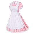 thumbnail image 4 of Conjunto de Disfraz de Criada Lolita Wannsee Cosplay Rosa Talla L, 4 of 8