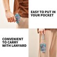 thumbnail image 5 of JIALIOU Nylon Trifold Card Wallet with ID Window Zipper Pocket for Men Women Teen Elephants Birds, 5 of 7