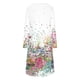 thumbnail image 5 of ICHUANYI Clearance Women's Casual Round Neck Long Sleeve Folding Floral Printed Dresses(White, XXL) ICHUANYI WER2023081203773, 5 of 5
