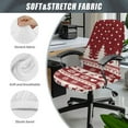 thumbnail image 6 of Renewold Office Chair Cover Christmas Tree Reindeer Snowflake Red Executive Computer Chair Cover Stain Resistant Dust-proof High Back Chair Protector Universal Fits Christmas Decor, L, 6 of 7