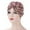 Pink, variant on Caywon Women's Trendy Floral Print Head Wrap Muslim lightweight Breathable Ruffle All Packaged Spring Summer Headscarf(Dark Blue,Free Size)