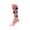 MA005-Charcoal Grey and Light Gray on Light Pink, variant on shades of PINK Men Groomsmen dress Socks (Hot Pink, Light Pink, Bright Pink, Regular Pink)