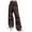 Coffee, variant on Maean Women's Cargo Pants Elastic Waist Drawstring Casual Wide Leg Loose Trendy Comfy Trousers with Pockets