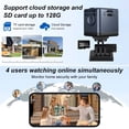 thumbnail image 2 of Home Camera HD Mini Indoor Camera Suitable for Home Office Security Elderly Baby and Pets (Video Only) Black, 2 of 11