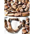 thumbnail image 3 of Zebra Jasper Carved Twist Rectangle Focal Bead Strand |30x18x6.5mm | 13 Beads |, 3 of 9