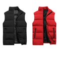 thumbnail image 5 of Chaleco informal de talla grande para hombre, chaleco cálido de algodón para otoño e invierno, 5 of 5