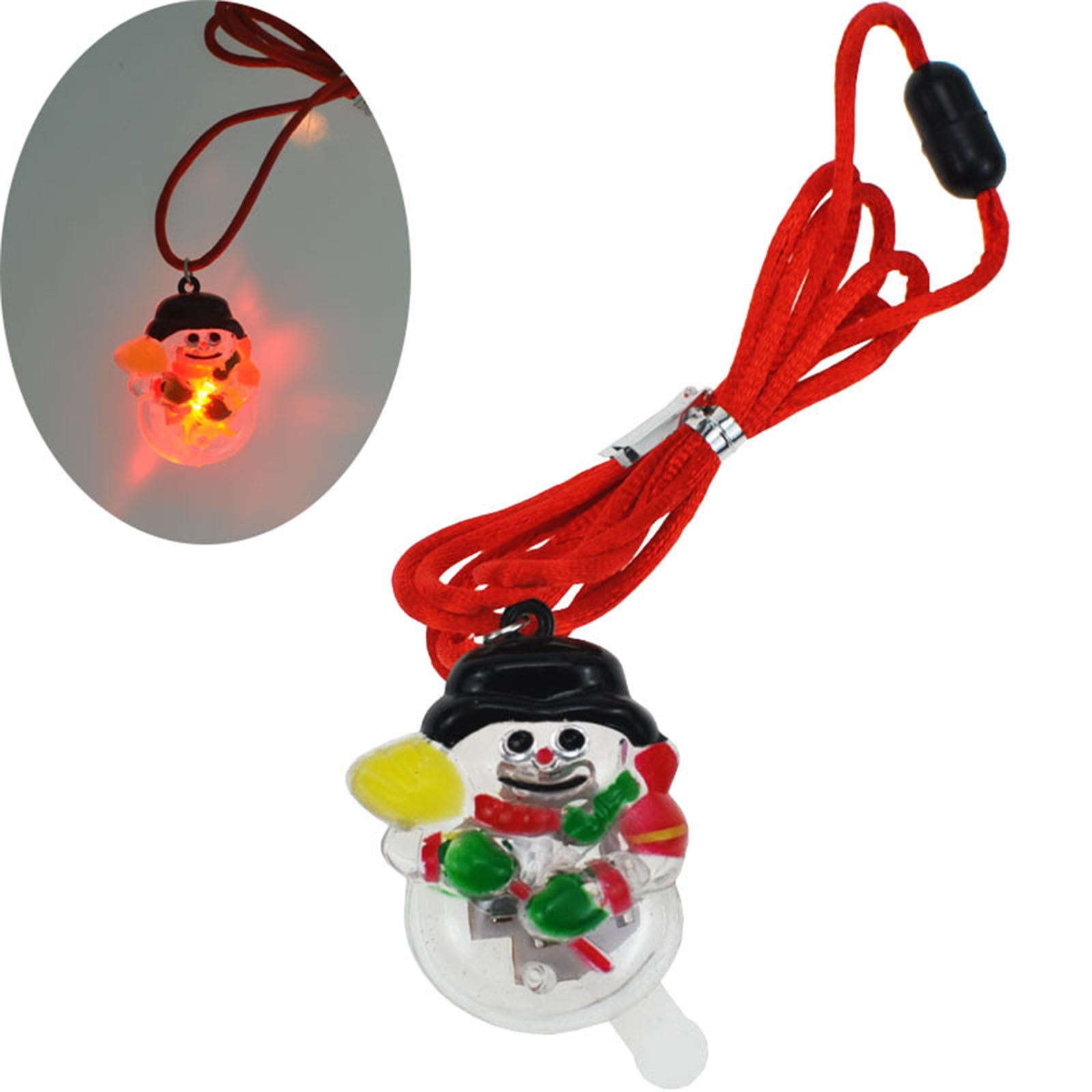 "woxinda christmas light up necklace holiday accessories party favors xmas necklace for kids men