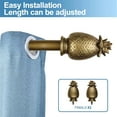 thumbnail image 2 of Urbanest Pineapple Single Curtain Rod and Hardware Set, 2 of 6